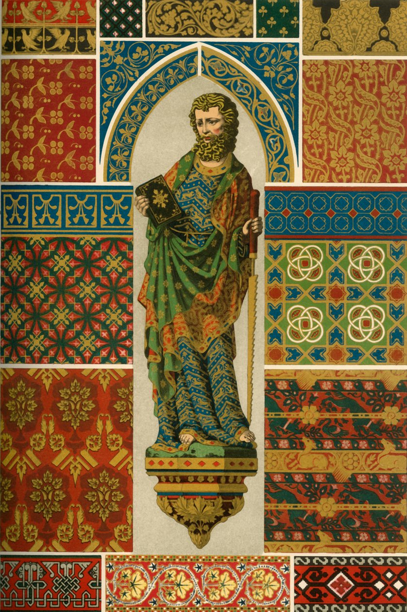 Tissage médiéval, broderie, émail et sculpture peinte, 1898 - Unbekannt