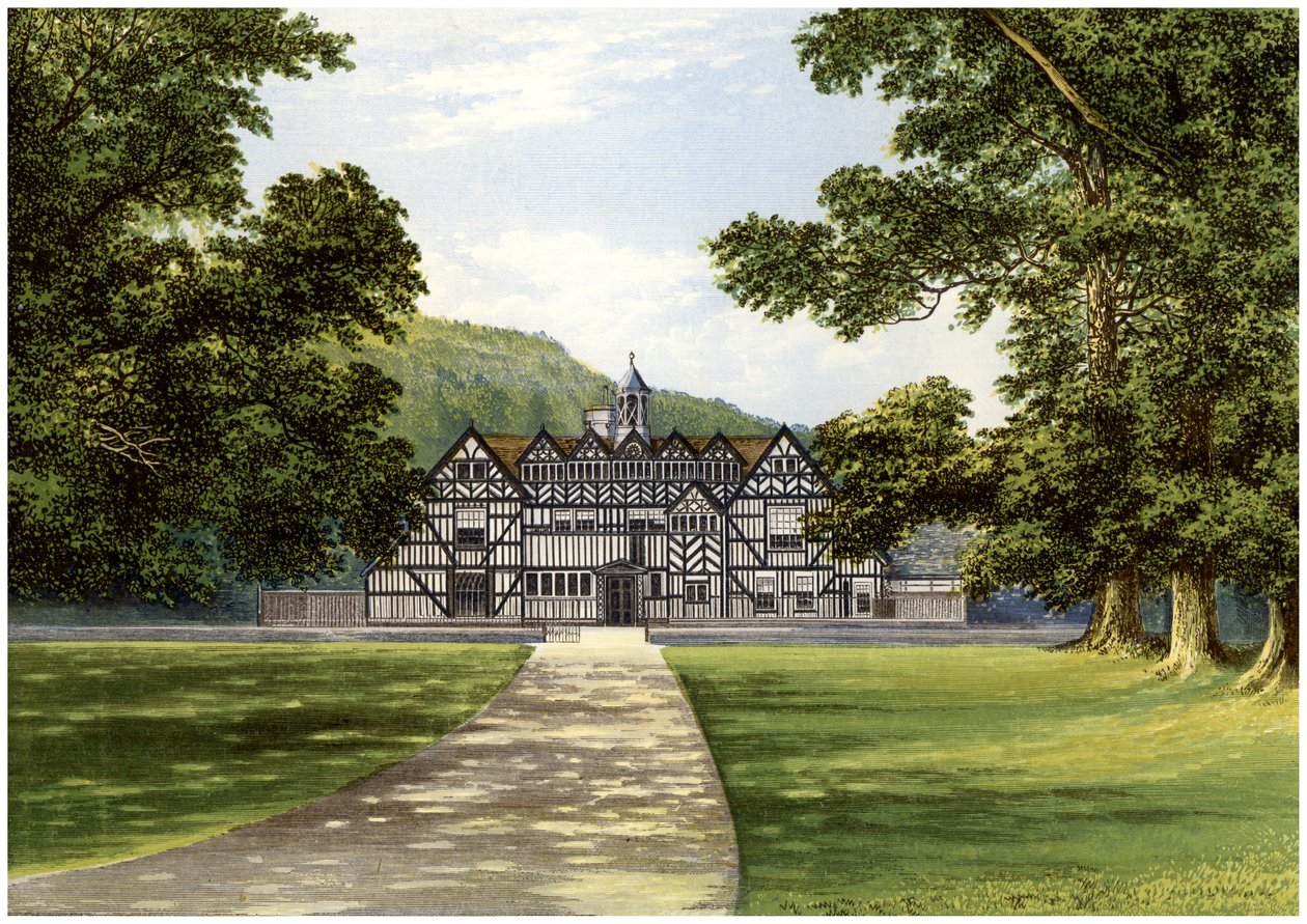 Meer Hall, près de Droitwich, Worcestershire, maison de la famille Bearcroft, vers 1880 - Unbekannt