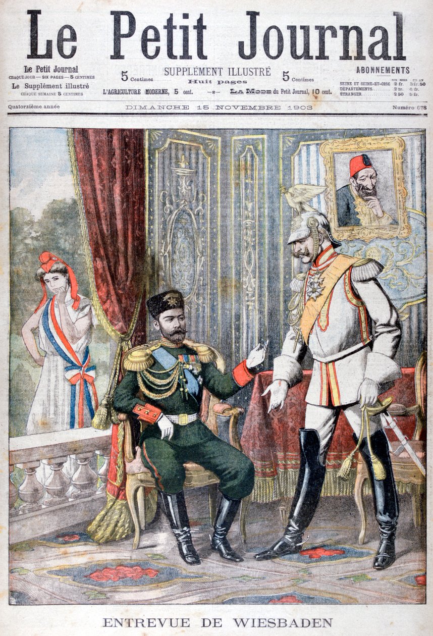 Rencontre entre le tsar Nicolas II et le Kaiser Wilhelm II, Wiesbaden, Allemagne, 1903 - Unbekannt