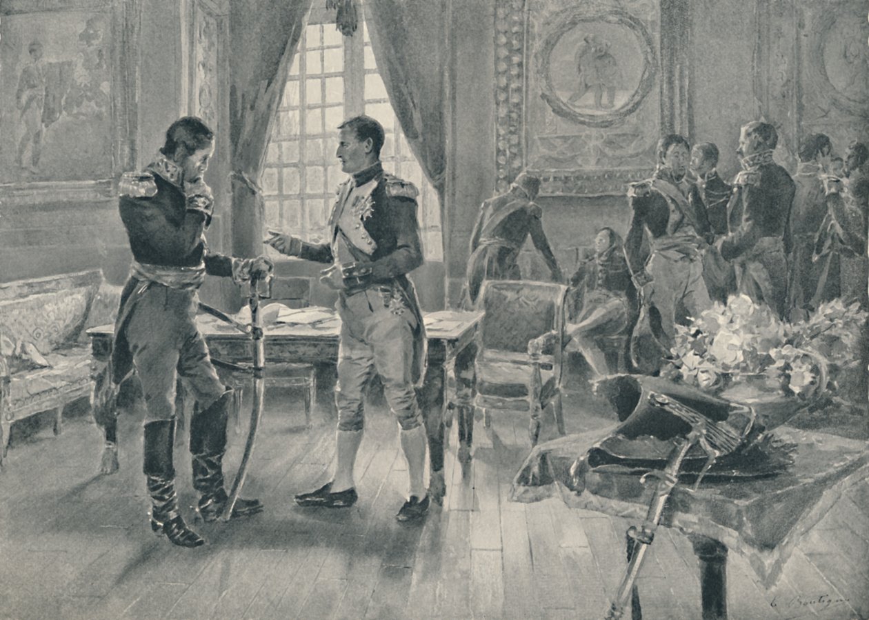 Rencontre de Napoléon et Tolstoï à Paris, 1807, 1896 - Unbekannt