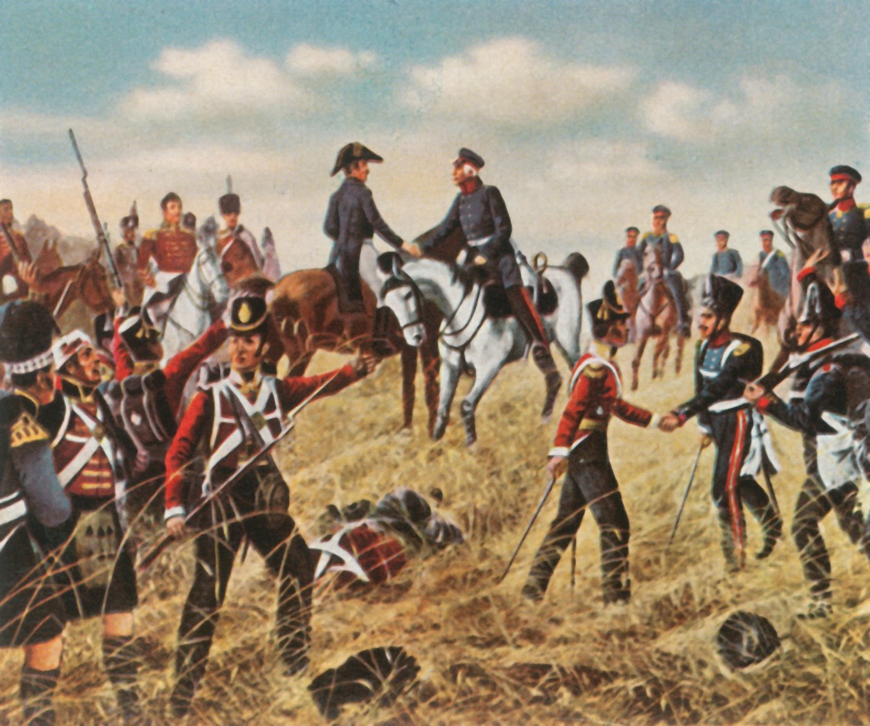 Rencontre de Wellington et Blücher à Waterloo, 18 juin 1815, 1936 - Unbekannt