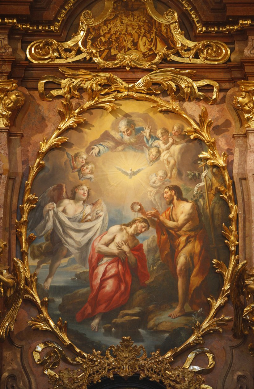 Abbaye de Melk, baptême de Jésus, Melk, Autriche - Unbekannt