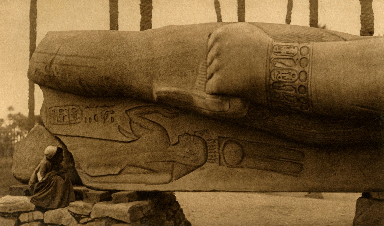 Memphis - La statue colossale de Ramsès II (détail) - Unbekannt