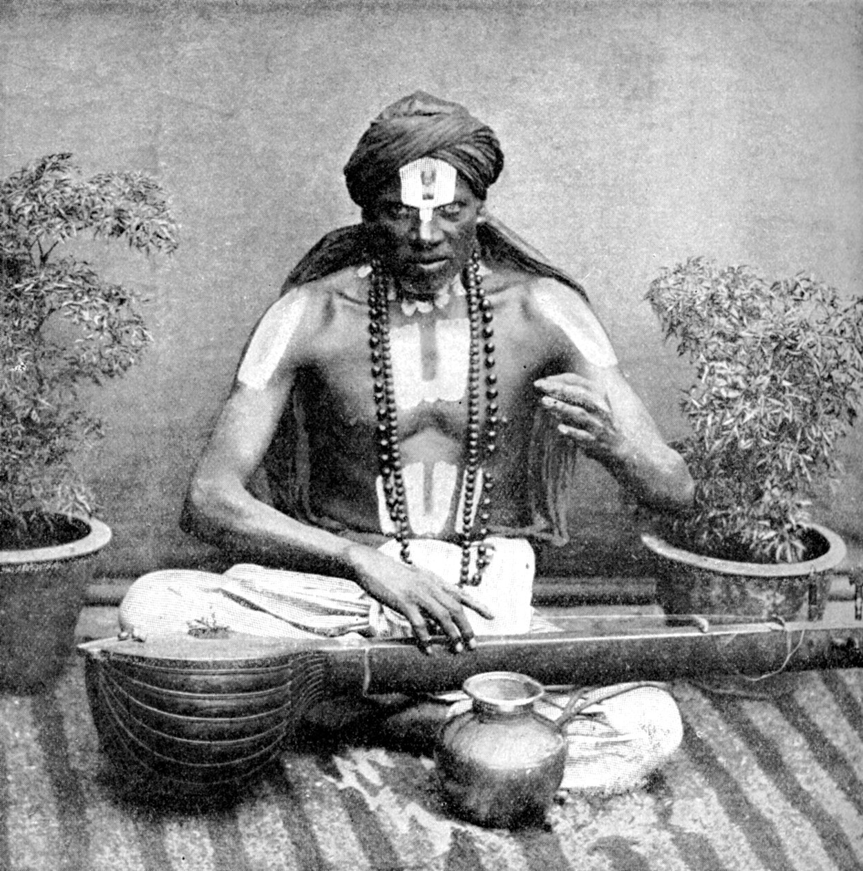Mendicité adoptée au nom de Vishnu, Inde, 1922 - Unbekannt
