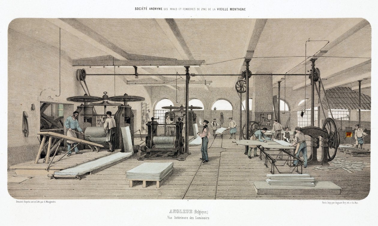 Métaux, zinc, laminoir de zinc, Angleur, Belgique - Unbekannt