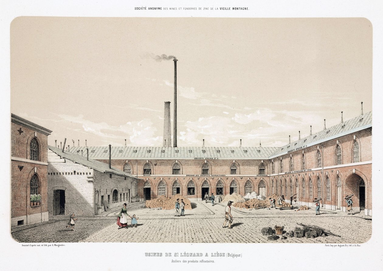 Métaux, zinc, usine de zinc, Saint-Léonard, Liège, Belgique - Unbekannt