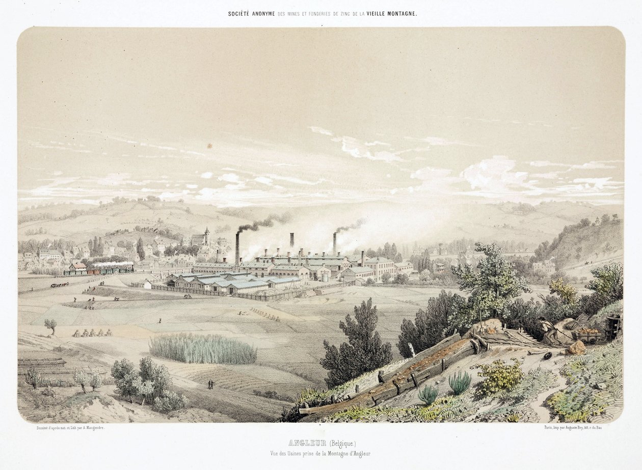 Exploitation minière, minerais métalliques mine de zinc à Angleur, Belgique - Unbekannt
