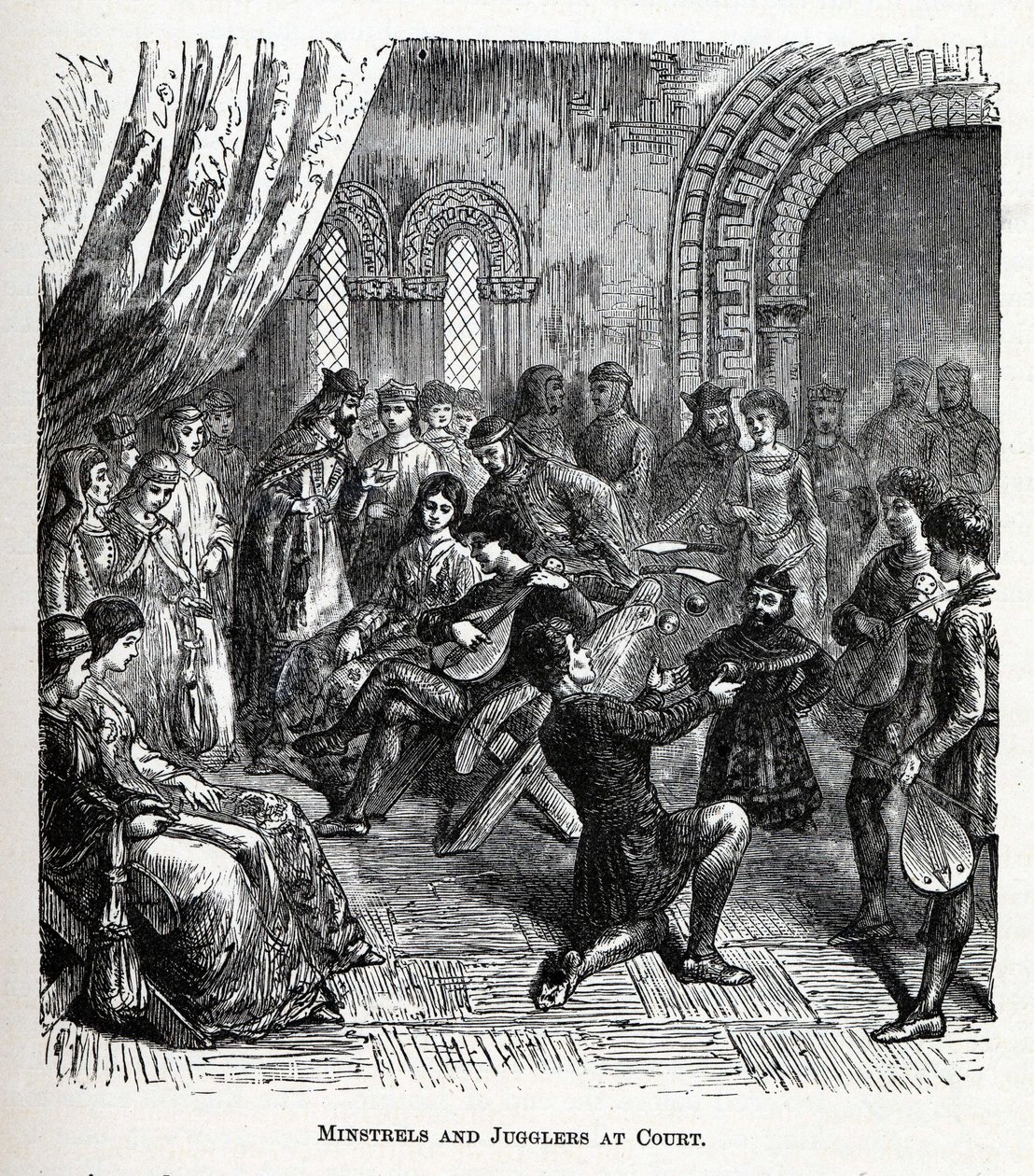 Ménestrels et jongleurs à la cour, 1882 - Unbekannt