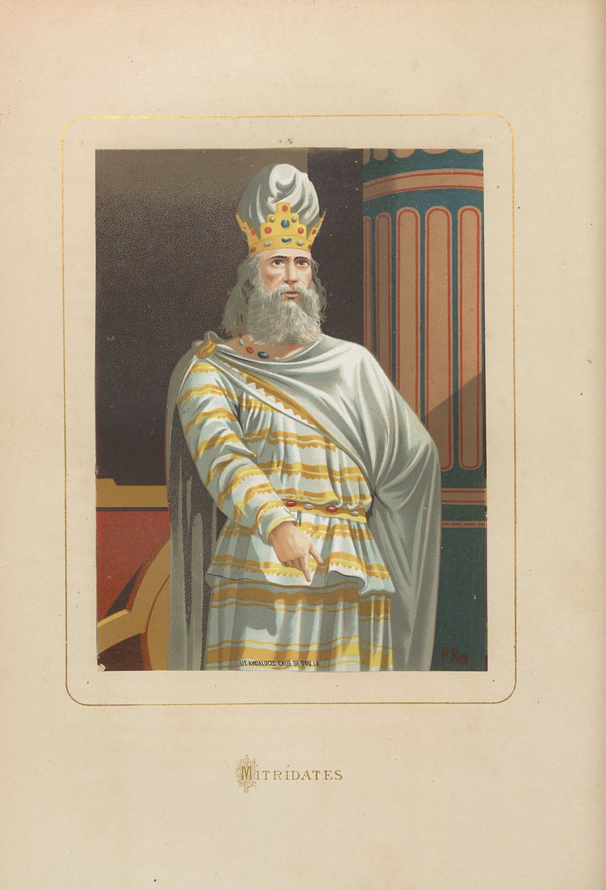 Mithridate. De: Hombres y mujeres celebres de todos los tiempos par Juan Landa, 1875-1877 - Unbekannt