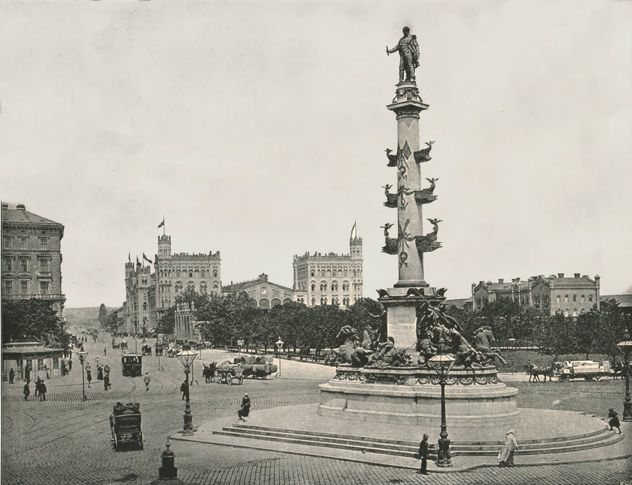Monument à Wilhelm von Tegetthoff sur le Praterstern, Vienne, Autriche, 1895 - Unbekannt