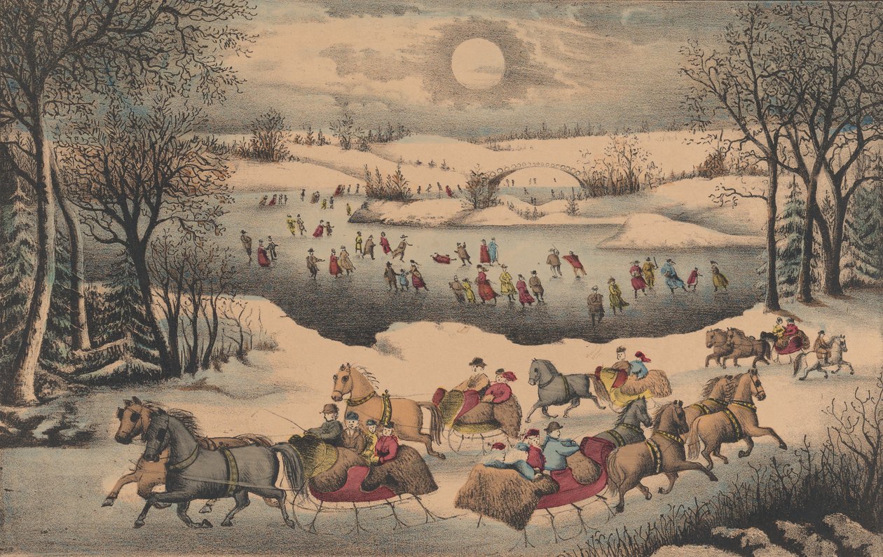 Clair de lune à Central Park, vers 1871-75 - Unbekannt