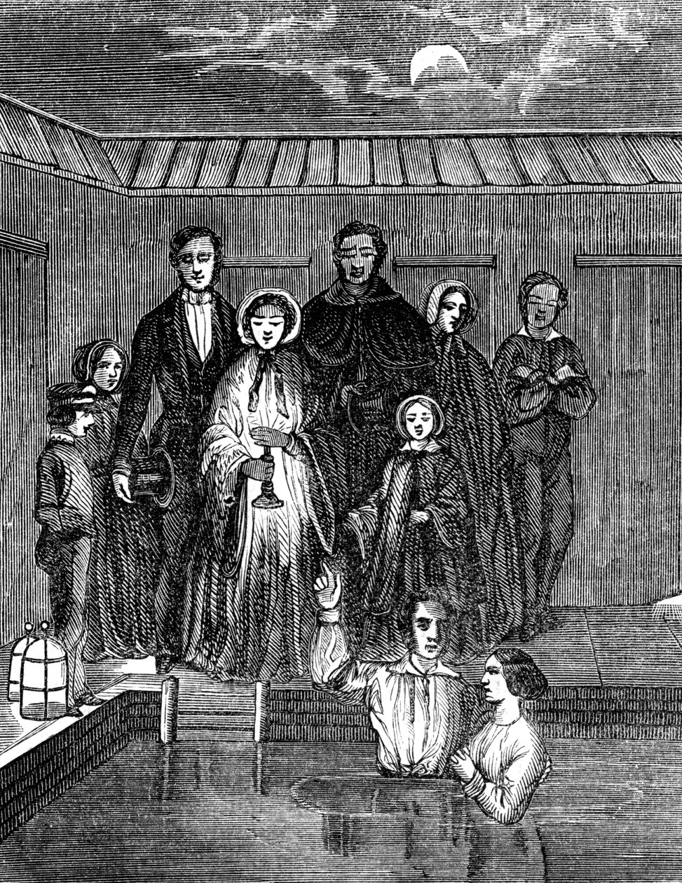 Baptême mormon par immersion totale, Salt Lake City, Utah, 1853 - Unbekannt