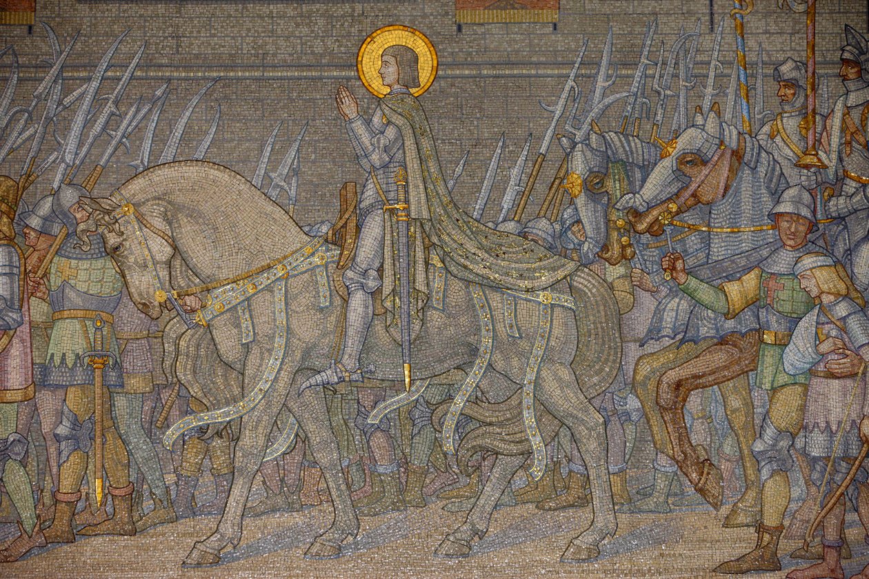 Mosaïque dans la basilique de Fourvière : Jeanne d