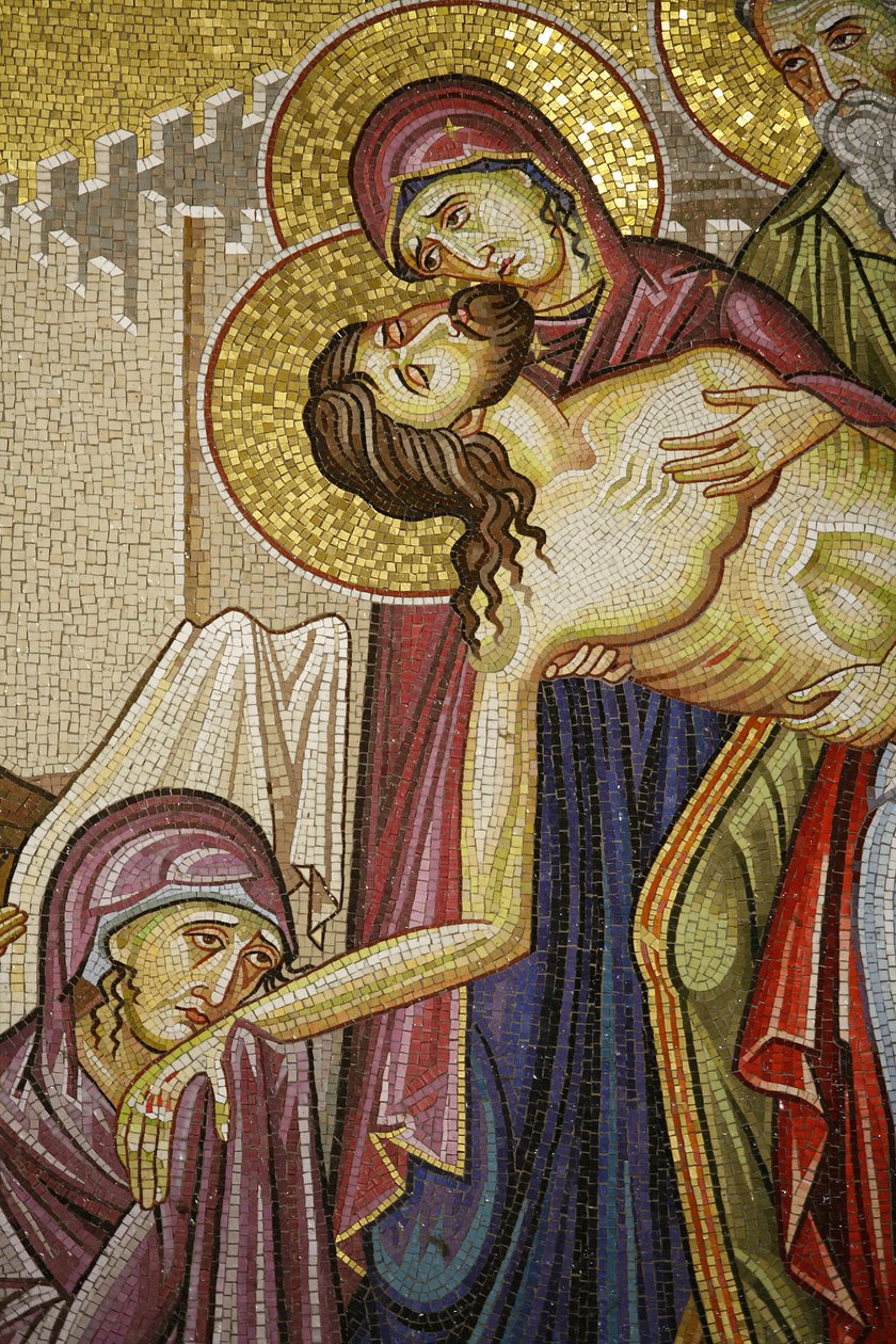 Mosaïque de la mort du Christ à l
