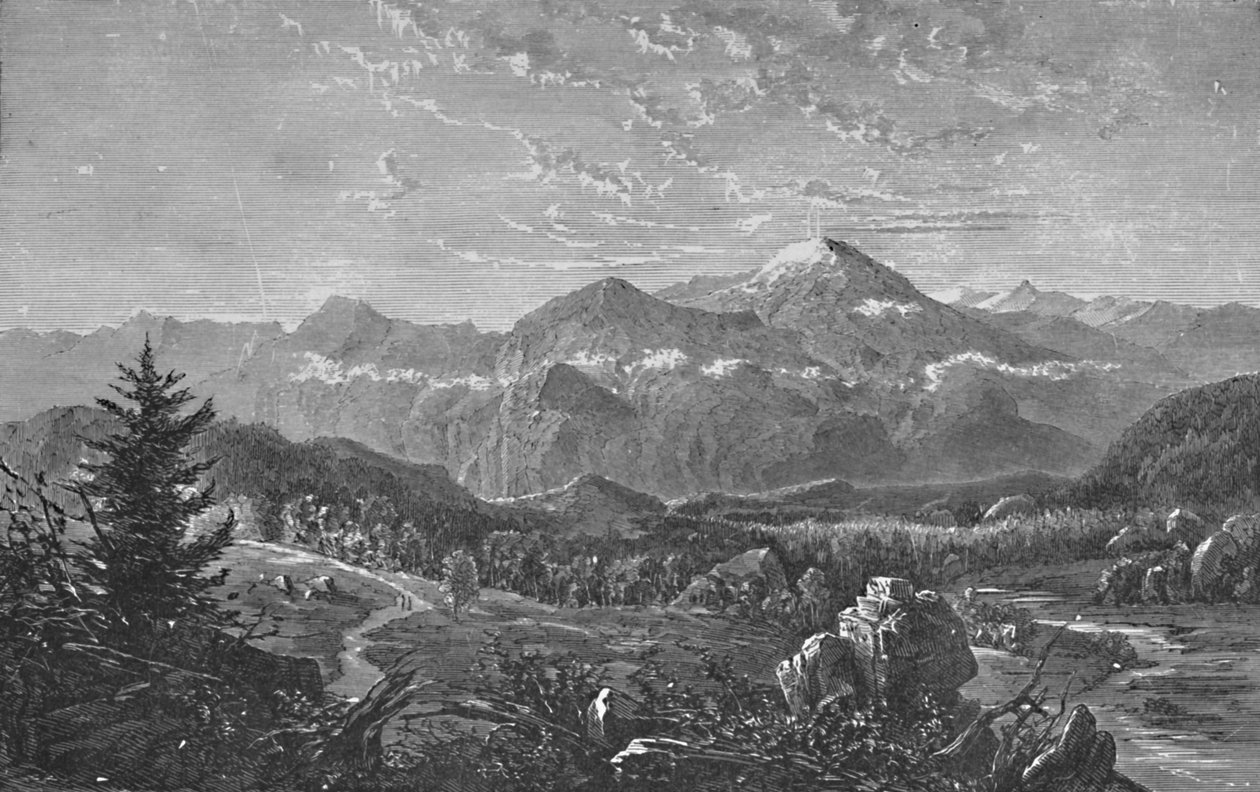 Mont Washington et les collines blanches, 1883 - Unbekannt
