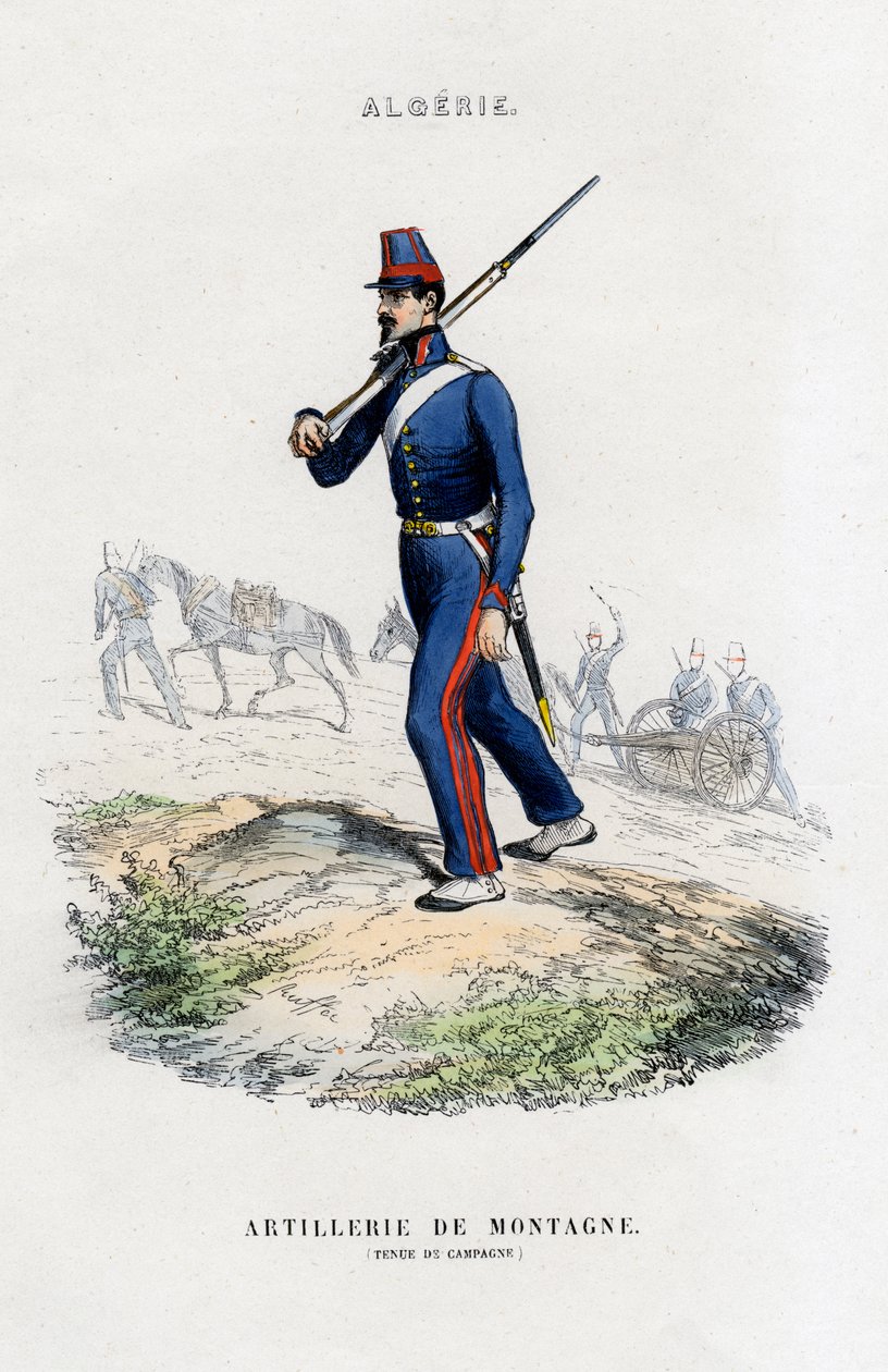 Artillerie de montagne, armée française en Algérie - Unbekannt