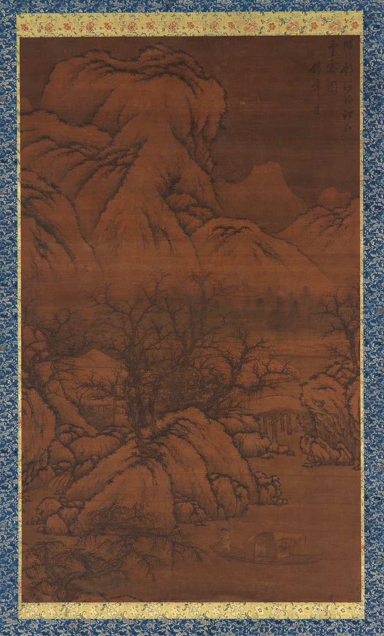 Montagnes et ruisseaux après la neige, dans le style de Guo Xi, dynastie Ming - Unbekannt