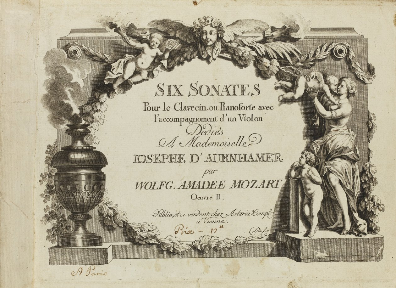 Mozart : Six sonates pour le clavecin ou pianoforte avec l