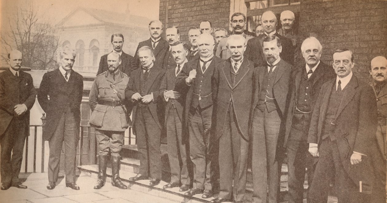 M. Lloyd George, Premier ministre, et certains de ses collègues en 1917, vers 1917, 1935 - Unbekannt