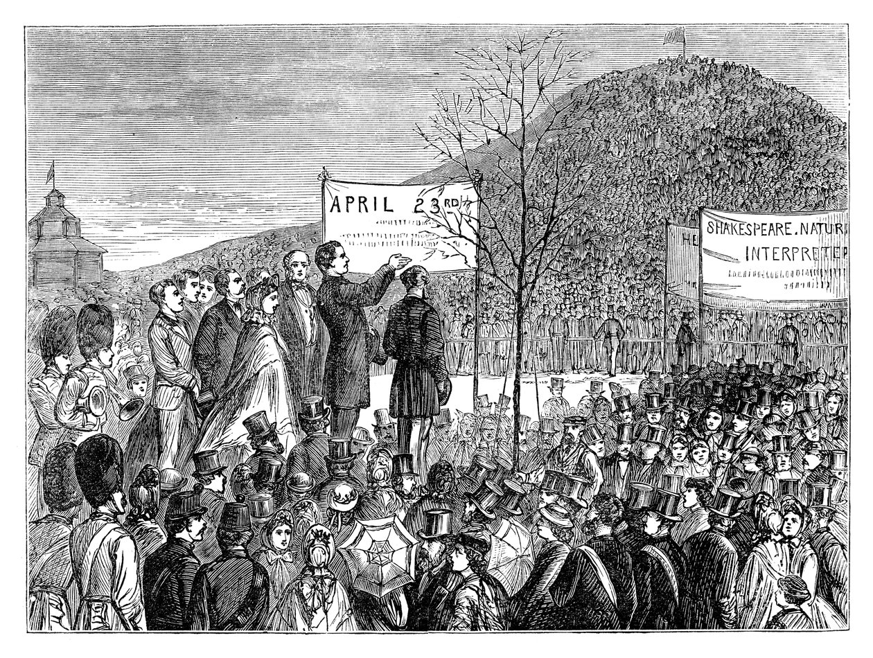 M. Phelps plantant le chêne de Shakespeare à Primrose Hill, Londres, 1864 - Unbekannt
