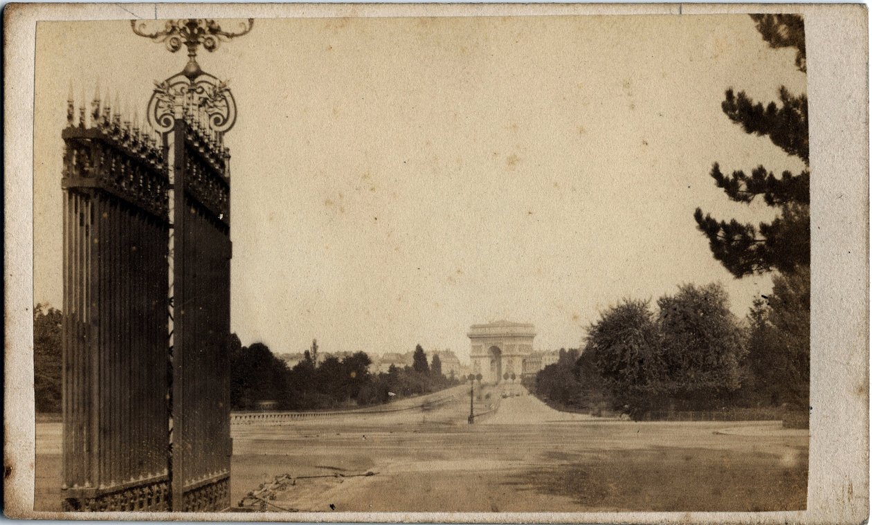 Municipalité de Paris (1871) : vue de la Porte Maillot et de l