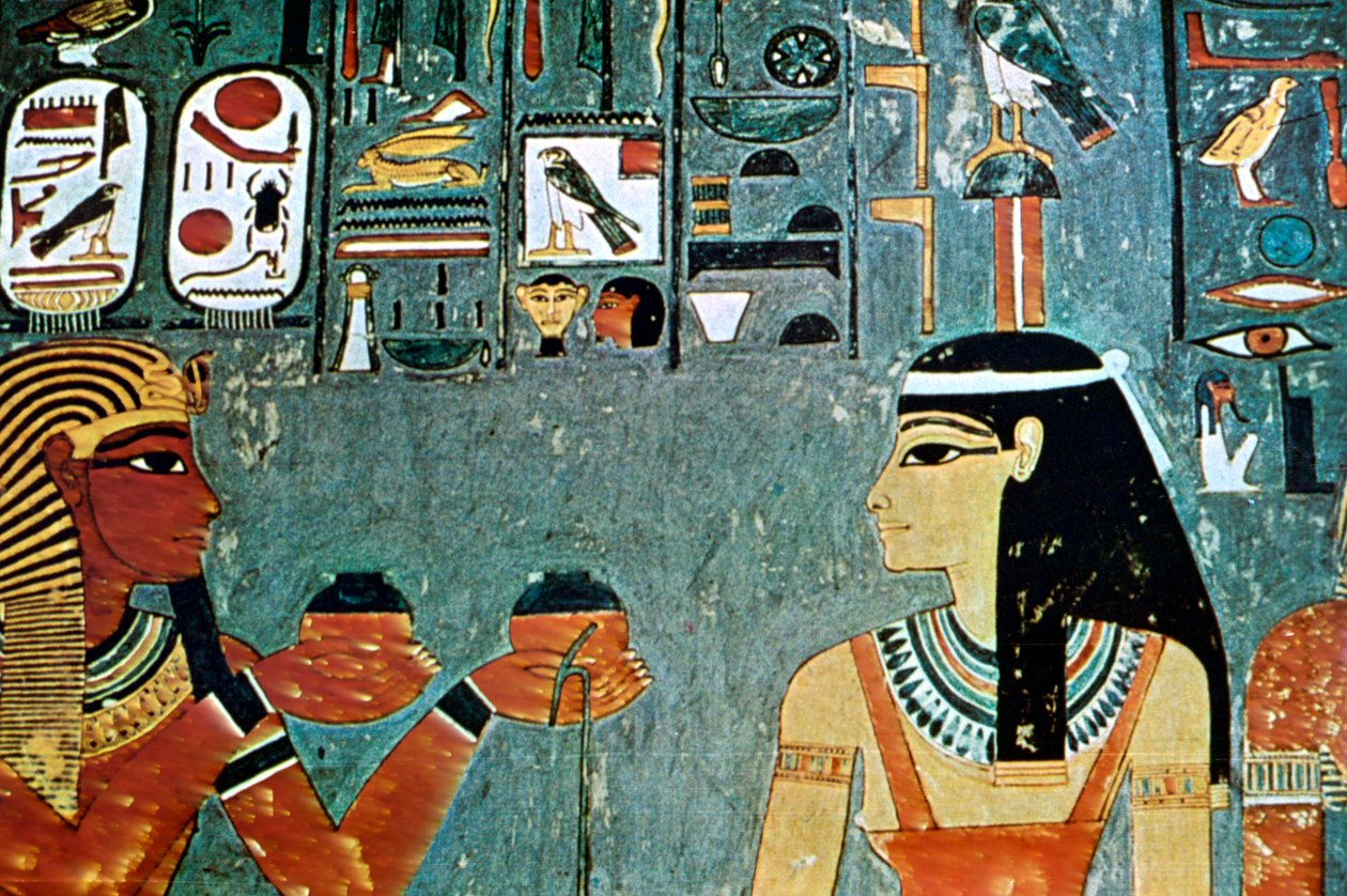 Fresque des tombes des nobles, Thèbes, Louxor, Égypte - Unbekannt