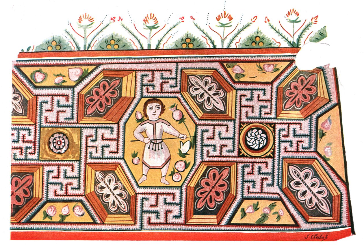 Peintures murales dans les ruines du monastère de Saint-Apollon à Bawit, Égypte, 1928 - Unbekannt