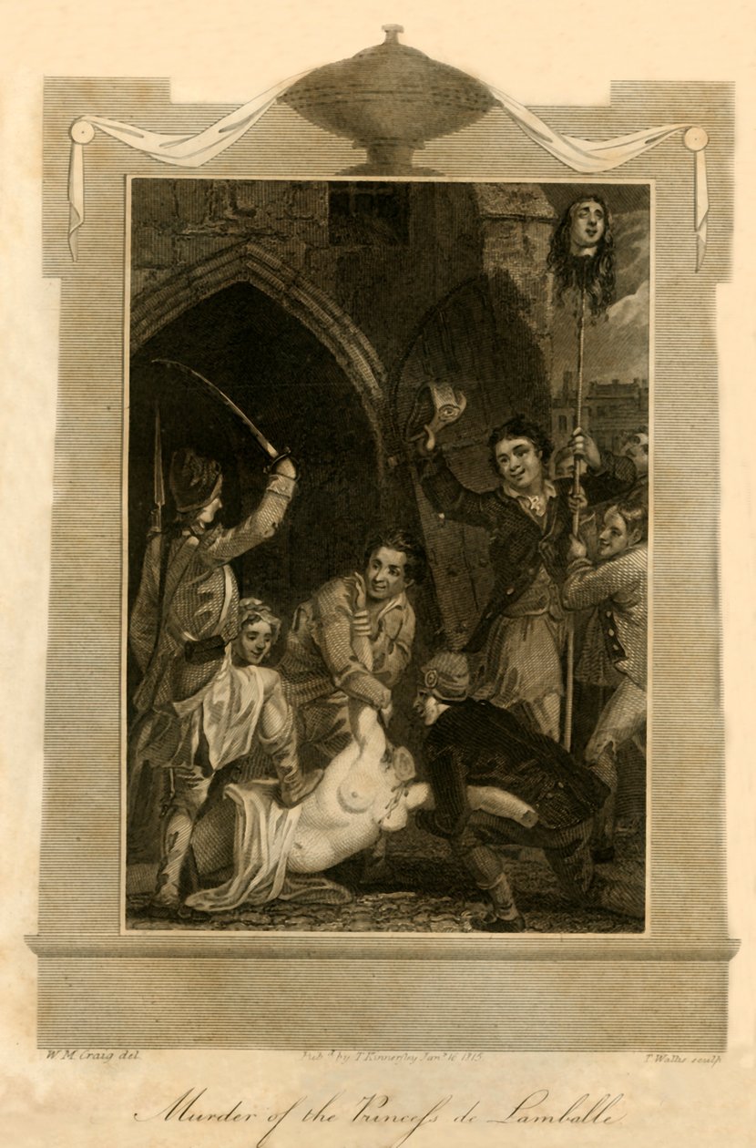 Assassinat de la princesse de Lamballe, 1792, 1816 - Unbekannt