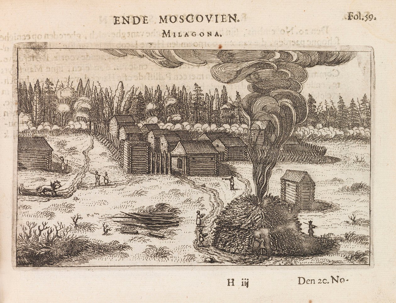 Moscovie, Milagona. Illustration du Journal de la légation d