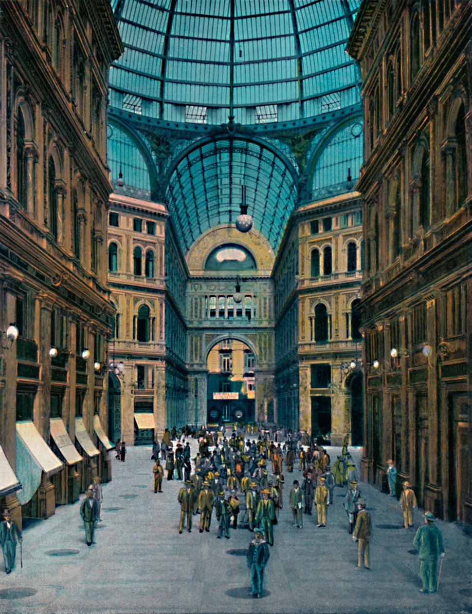 Napoli - Intérieur de la Galleria Umberto I, vers 1900 - Unbekannt