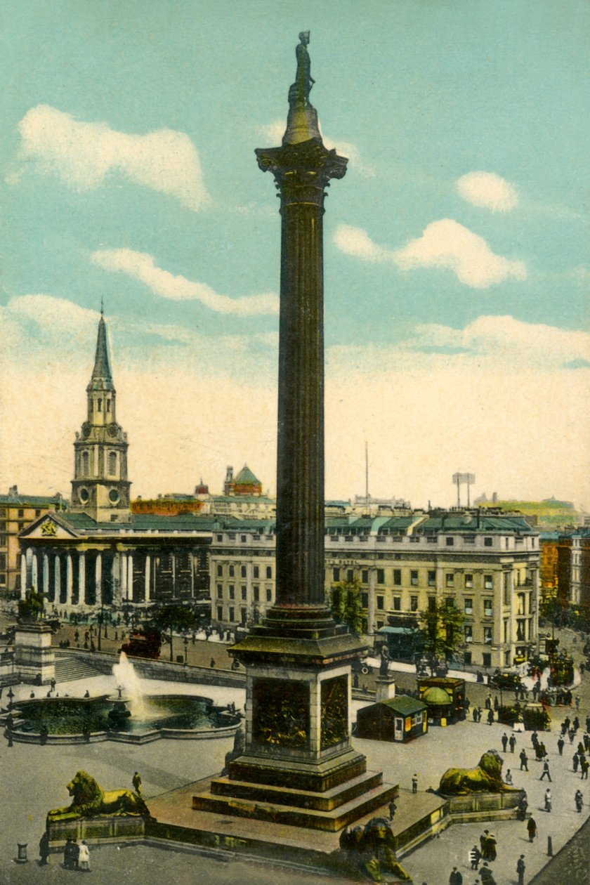 Colonne Nelson et Trafalgar Square, Londres, vers 1910 - Unbekannt