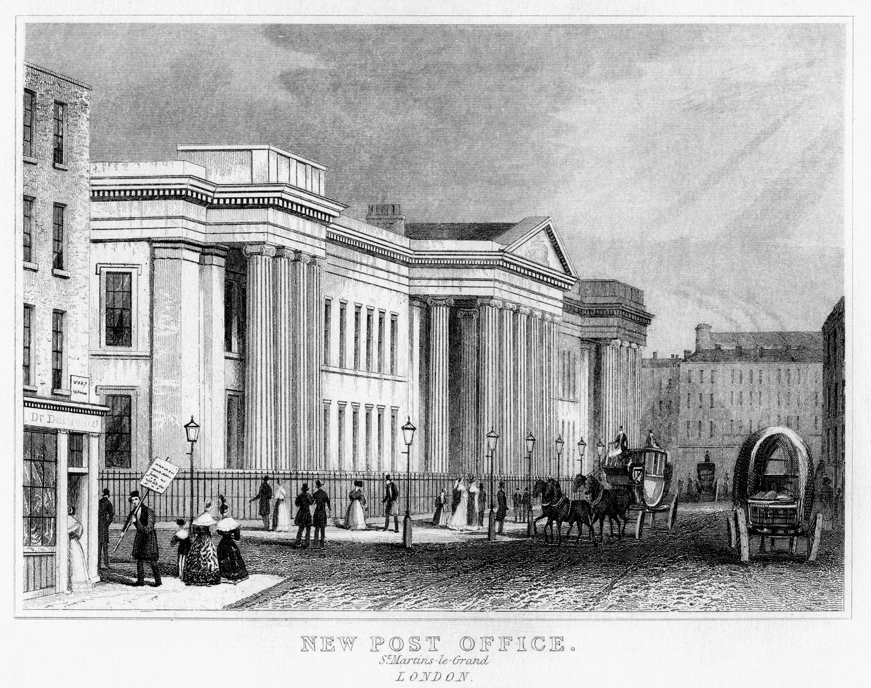Nouvelle poste, St Martins le Grand, City de Londres, 19ème siècle - Unbekannt