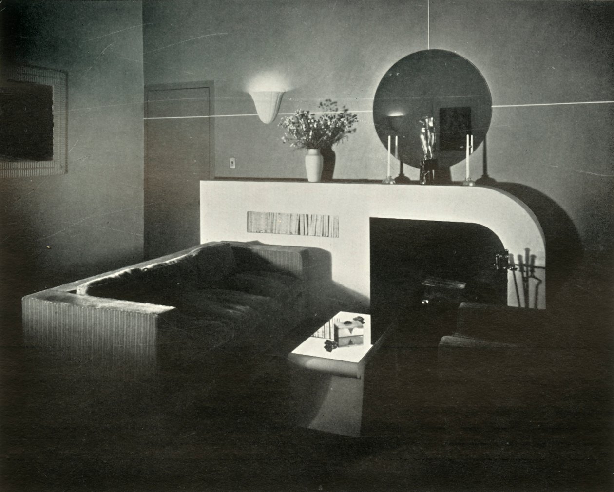 Penthouse de New York de Raymond Loewy, conçu par lui-même - Cheminée, 1937 - Unbekannt