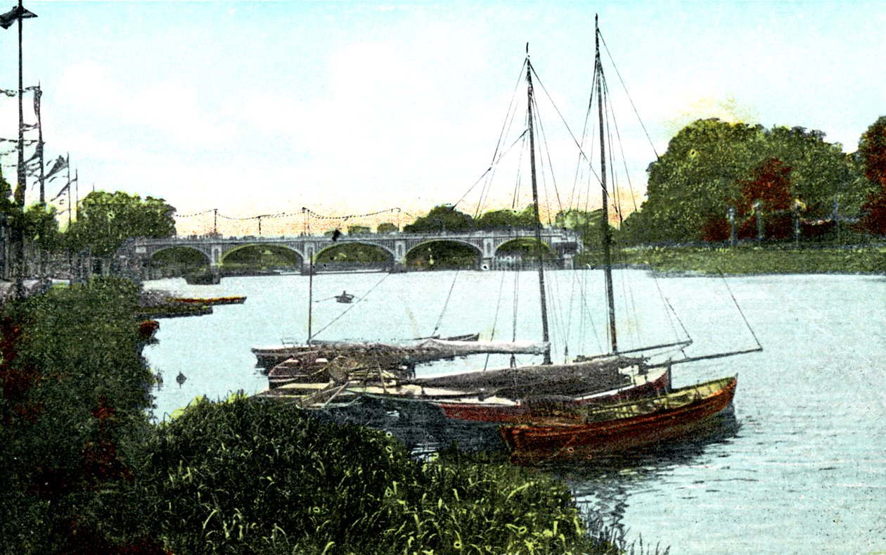 Nouvelle écluse et pont, Richmond, Londres, 20e siècle - Unbekannt