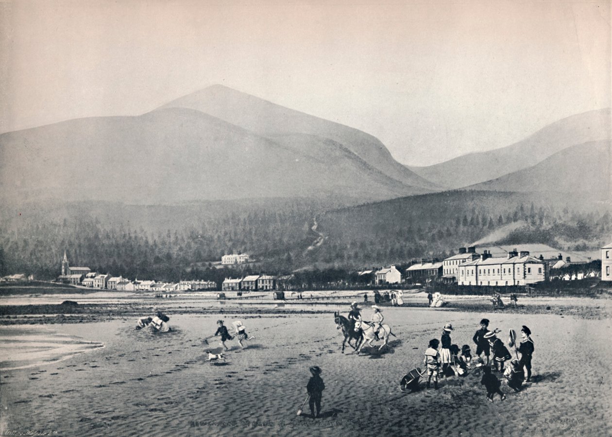 Newcastle, Co. Down. - La plage, avec Slieve Donard, 1895 - Unbekannt