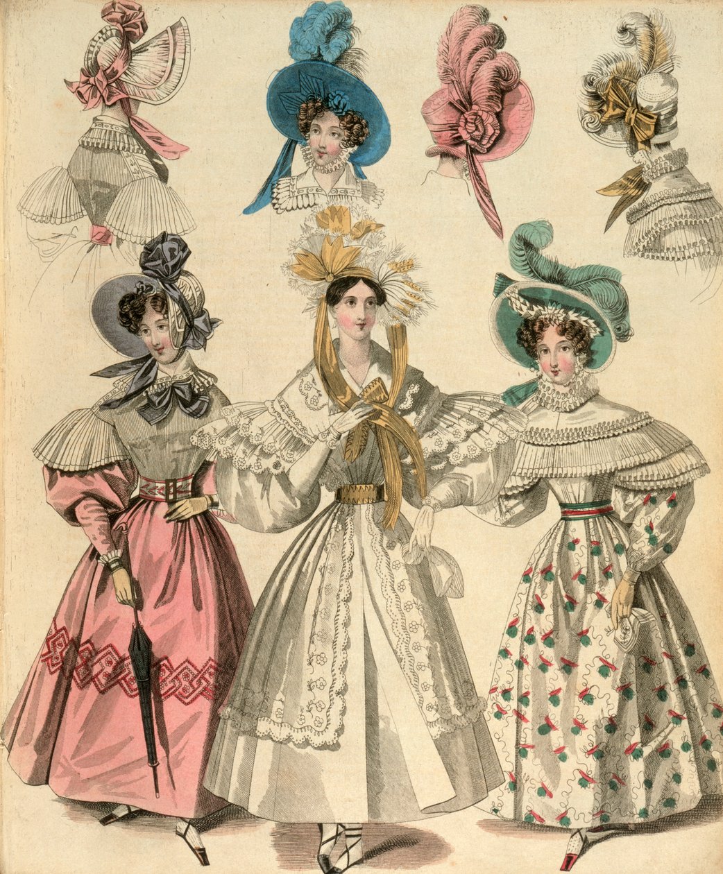 Dernières modes de Londres et Paris, vers 1830-1840 - Unbekannt