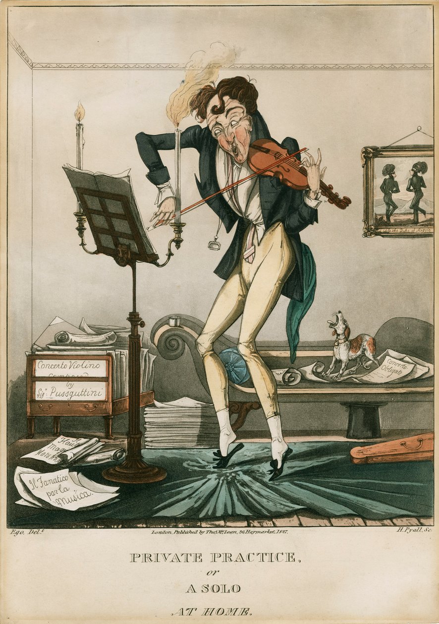 Niccolo Paganini - caricature - Unbekannt