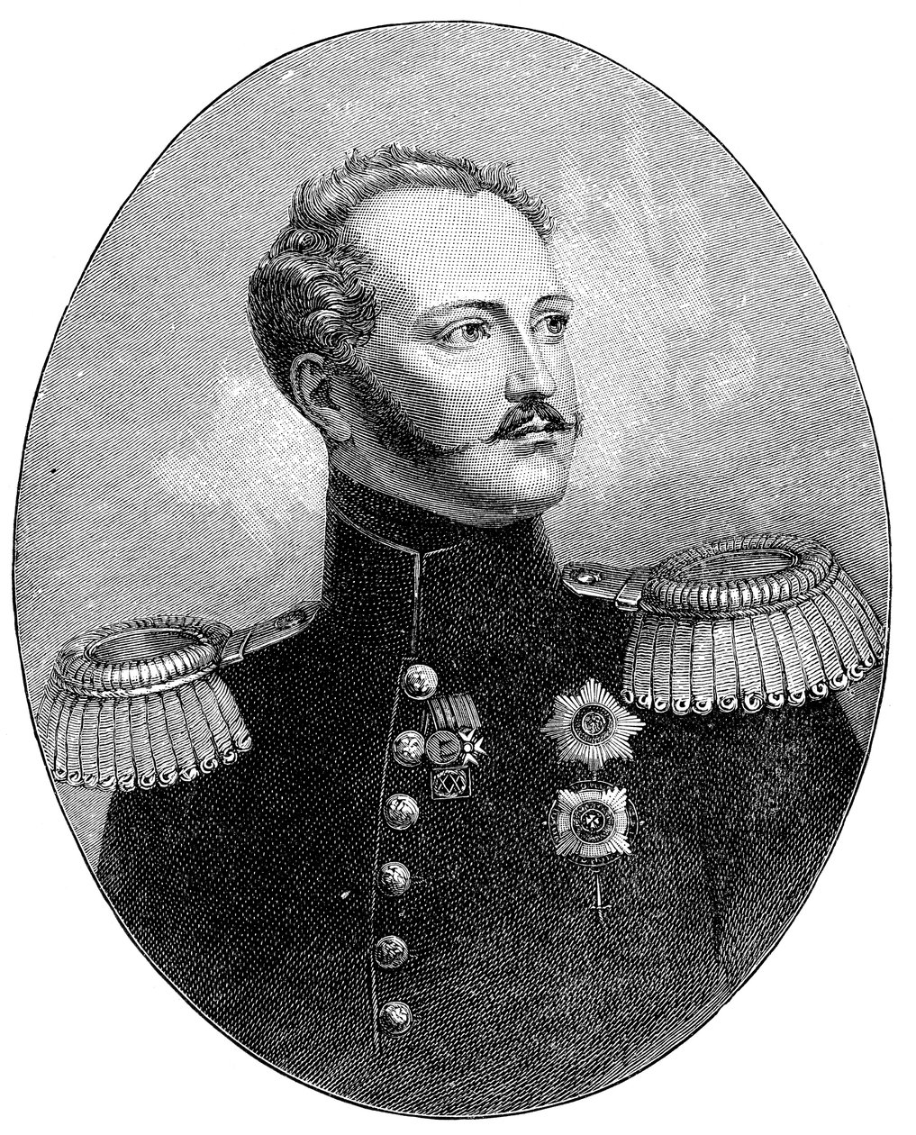 Nicolas Ier, tsar de Russie en uniforme militaire - Unbekannt