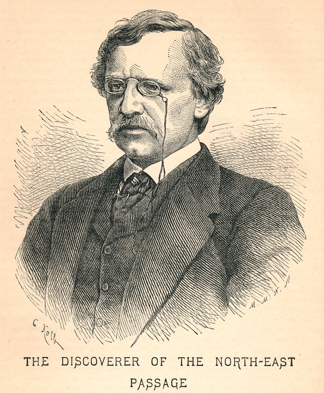 Nils Adolf Erik Nordenskiöld, 1832-1901, explorateur arctique, 1893 - Unbekannt