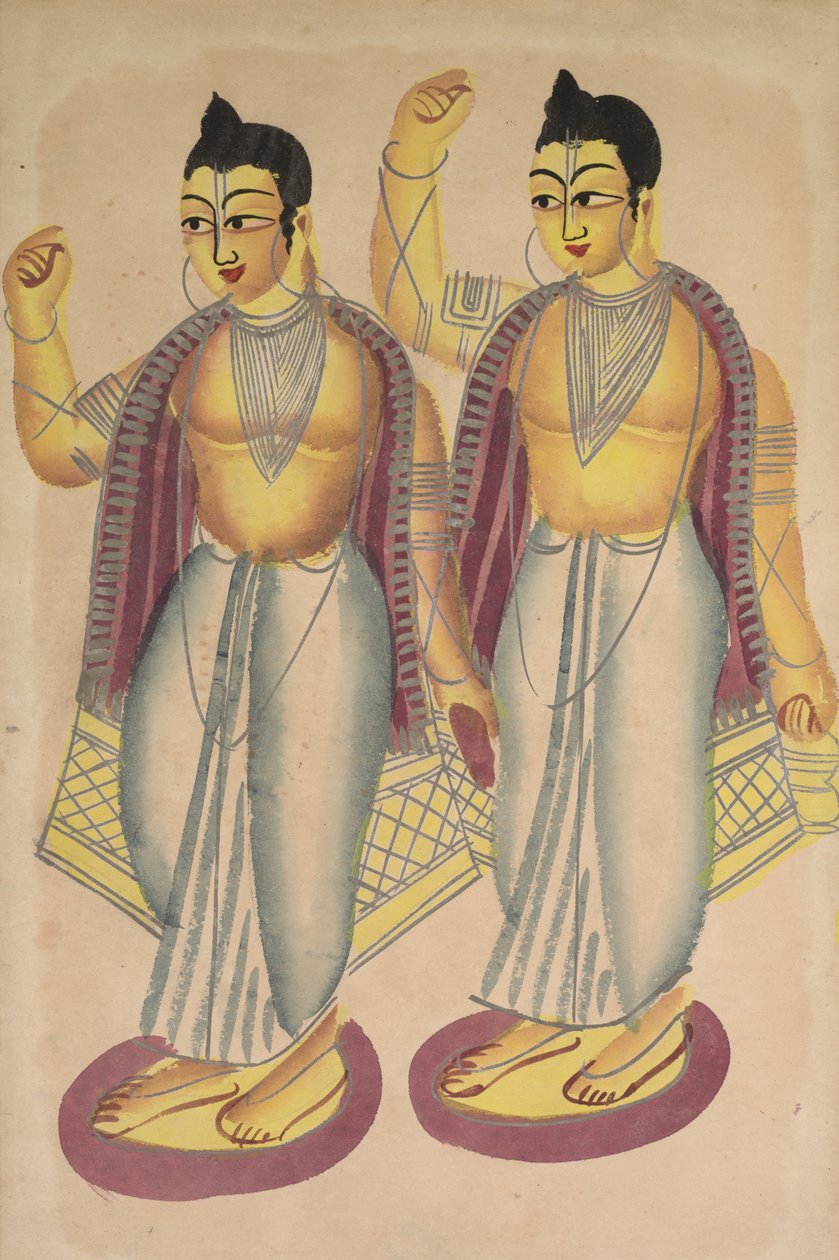 Nitai et Gaur, années 1800 - Unbekannt