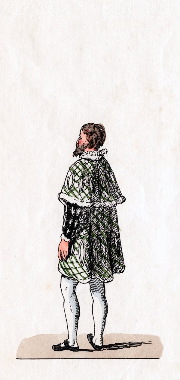 Noble, costume pour la pièce de Shakespeare, Henry VIII, 19e siècle - Unbekannt