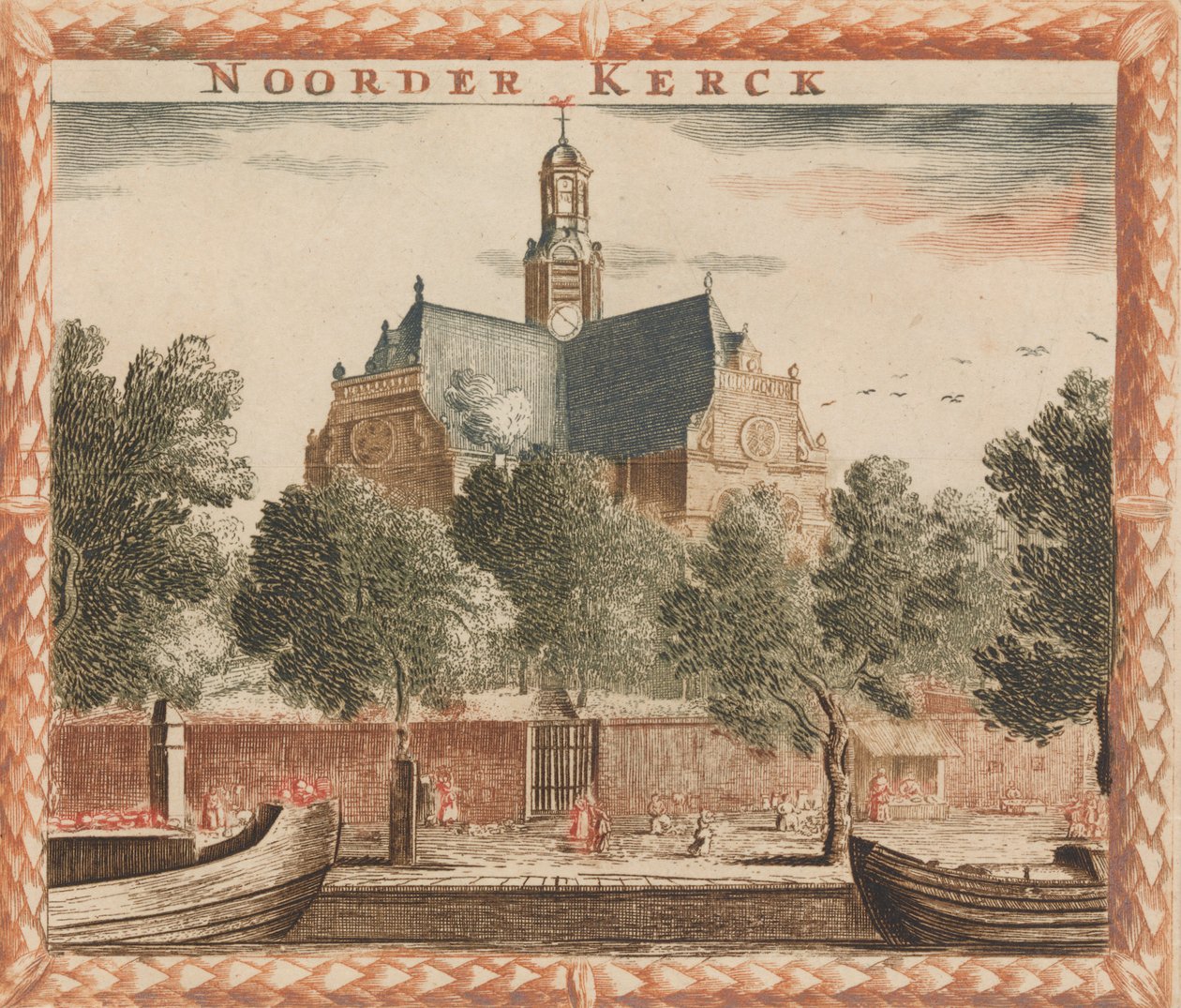 Noorder Kerck, dans : Tooneel Der Voornaamste Nederlands Huizen, En Lust Hoven, Naar T Leven - Unbekannt