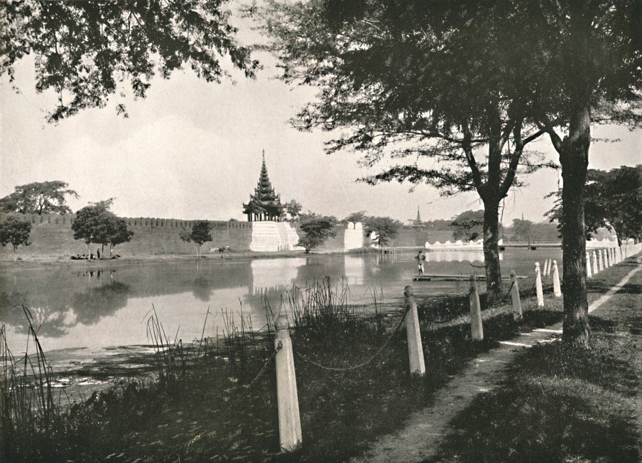Fossé nord et mur, Mandalay, 1900 - Unbekannt