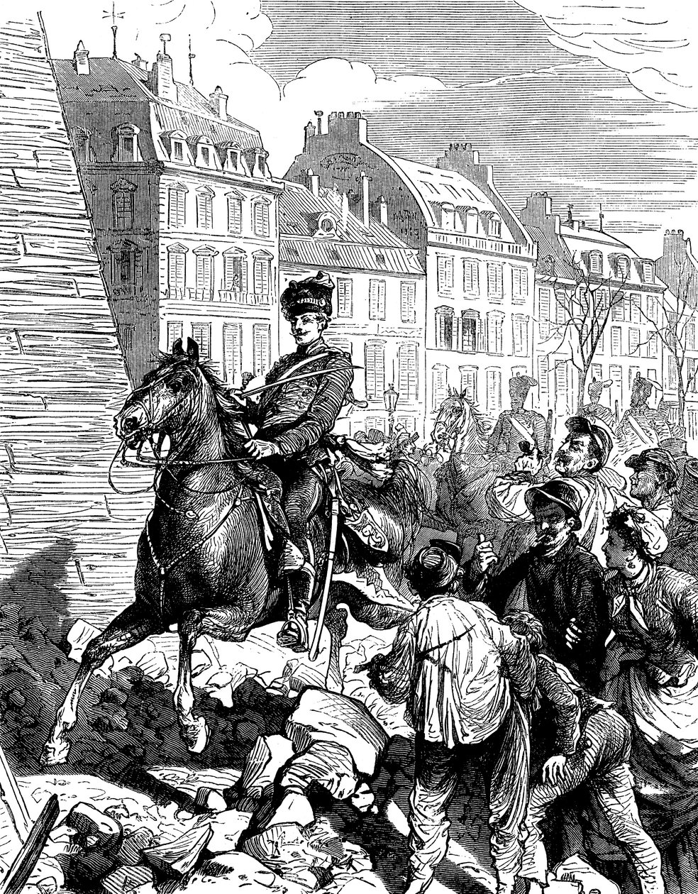 Occupation de Paris par les Allemands après la guerre franco-prussienne, février 1871 - Unbekannt