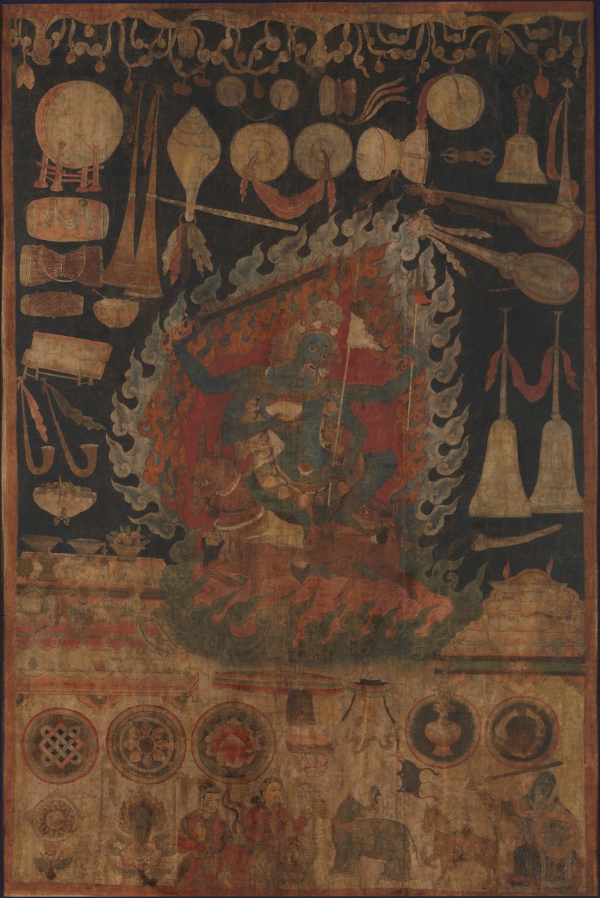 Offrandes à la Déesse Palden Lhamo, fin du XVIe siècle - Unbekannt