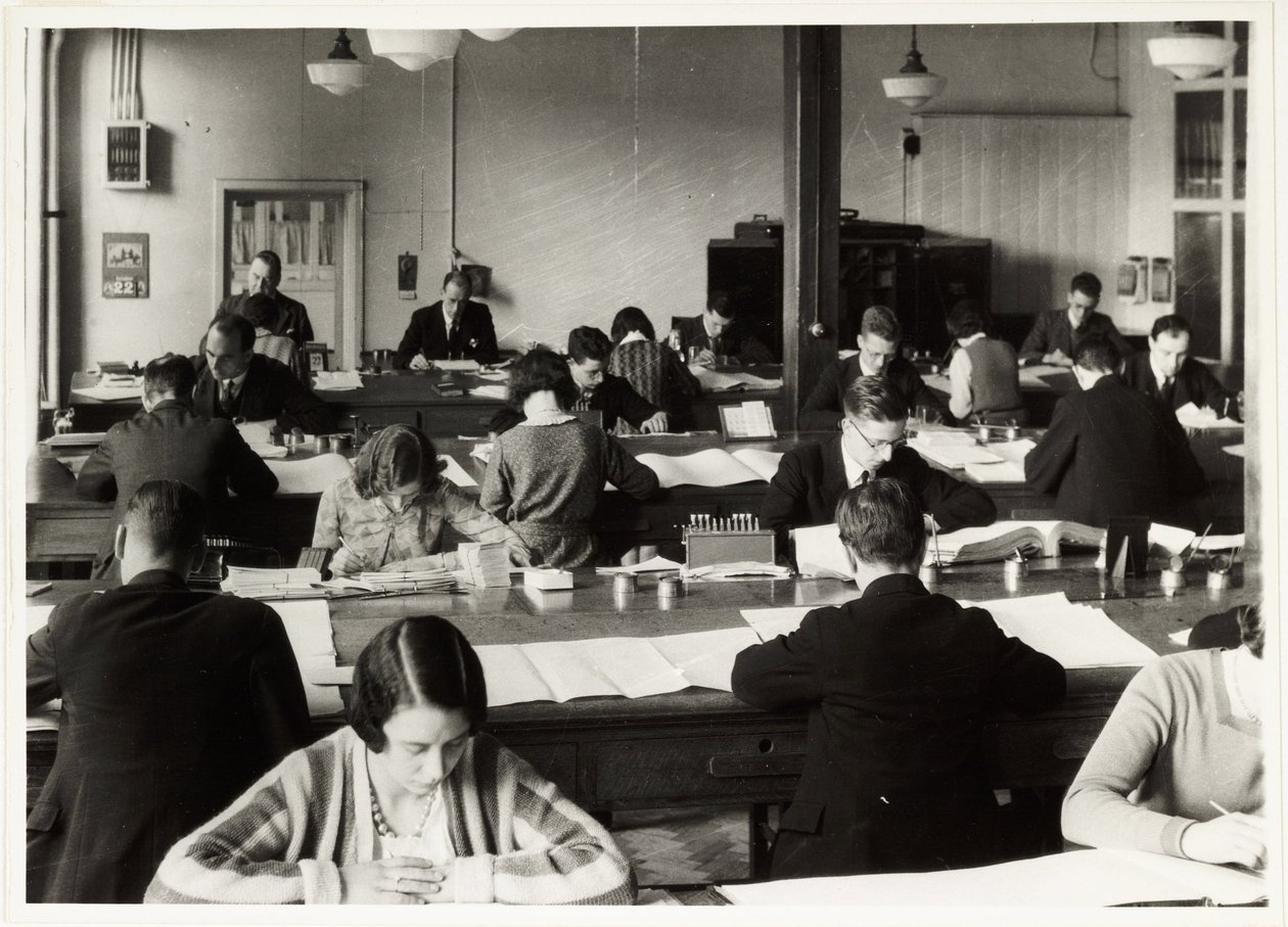 Employés de bureau, vers 1930 - Unbekannt