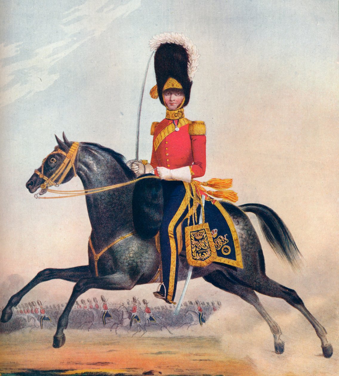 Officier des 2e R. N. Brit. Dragons, vers 1833 - Unbekannt