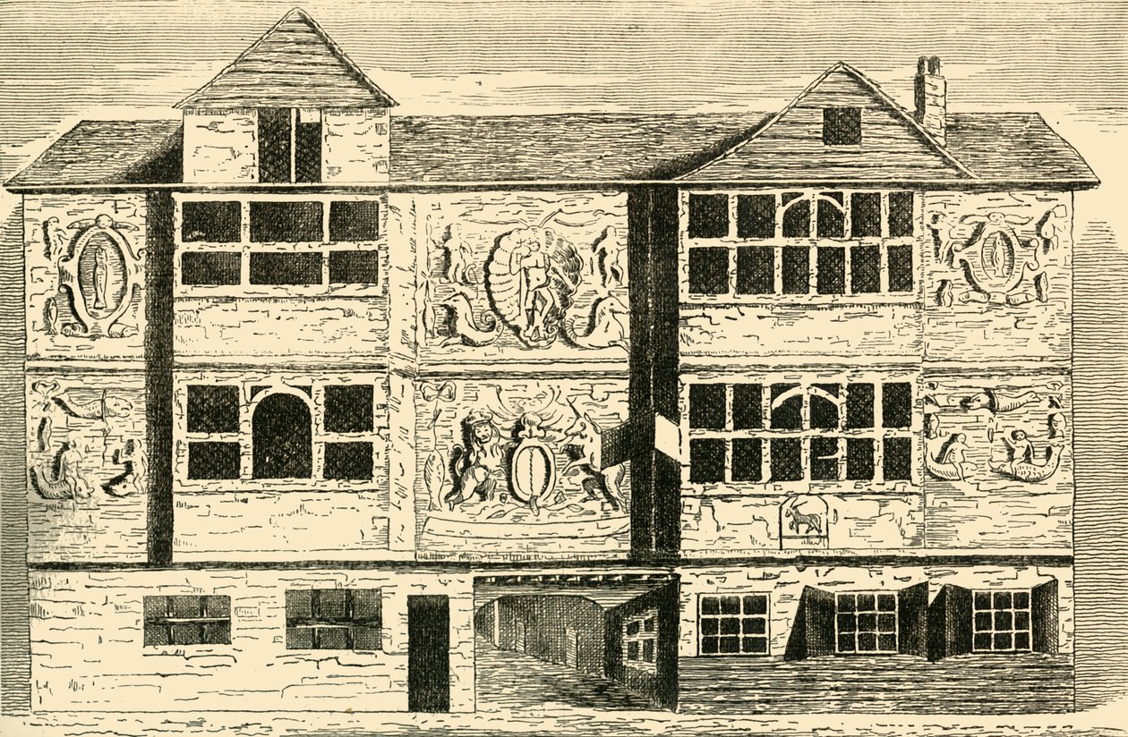 Vieilles maisons autrefois à Bankside, vers 1878 - Unbekannt