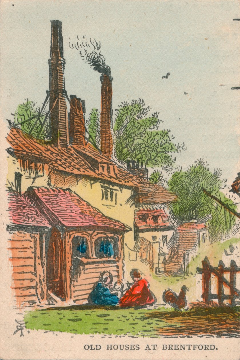 Vieilles maisons à Brentford, 19ème siècle - Unbekannt