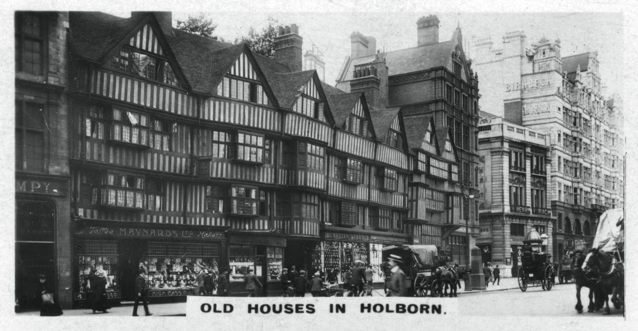 Vieilles maisons à Holborn, Londres, vers 1920s - Unbekannt